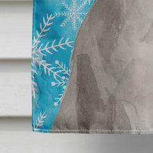 Load image into Gallery viewer, Staffordshire Bull Terrier Winter Flag Canvas House Size BB9430CHF