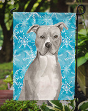 Load image into Gallery viewer, Staffordshire Bull Terrier Winter Garden Flag - Outdoor Decorative Yard Flag BB9430GF