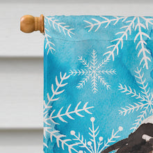 Load image into Gallery viewer, Tricolor Cavalier Spaniel Winter Flag Canvas House Size BB9437CHF