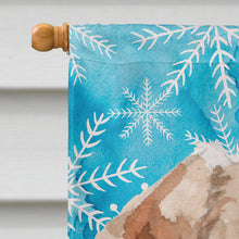 Load image into Gallery viewer, Wire Hair Jack Russell Winter Flag Canvas House Size BB9438CHF