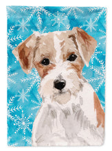 Load image into Gallery viewer, Wire Hair Jack Russell Winter Garden Flag - Outdoor Decorative Yard Flag BB9438GF