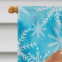 Load image into Gallery viewer, Beagle Winter Flag Canvas House Size BB9439CHF