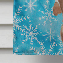 Load image into Gallery viewer, Red Tan Dachshund Winter Flag Canvas House Size BB9441CHF