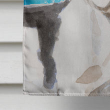 Load image into Gallery viewer, Black White French Bulldog Winter Flag Canvas House Size BB9442CHF