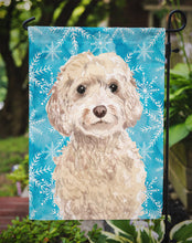 Load image into Gallery viewer, Champagne Cockapoo Winter Garden Flag - Outdoor Decorative Yard Flag BB9445GF