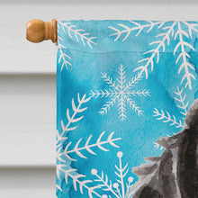 Load image into Gallery viewer, Black Parti Winter Flag Canvas House Size BB9448CHF