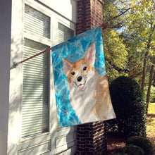 Load image into Gallery viewer, Corgi Winter Flag Canvas House Size BB9449CHF