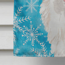 Load image into Gallery viewer, Corgi Winter Flag Canvas House Size BB9449CHF