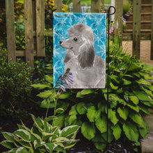 Load image into Gallery viewer, Grey Standard Poodle Winter Garden Flag - Outdoor Decorative Yard Flag BB9455GF