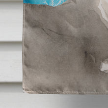 Load image into Gallery viewer, Italian Greyhound Winter Flag Canvas House Size BB9457CHF