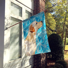 Load image into Gallery viewer, Yellow Labrador #2 Winter Flag Canvas House Size BB9458CHF