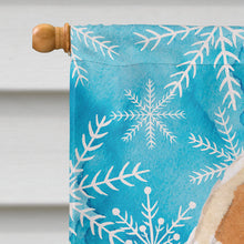 Load image into Gallery viewer, Yellow Labrador #2 Winter Flag Canvas House Size BB9458CHF