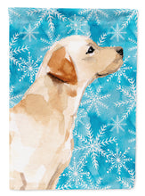 Load image into Gallery viewer, Yellow Labrador #2 Winter Flag Canvas House Size BB9458CHF