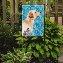 Load image into Gallery viewer, Yellow Labrador #2 Winter Garden Flag - Outdoor Decorative Yard Flag BB9458GF