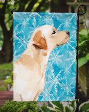 Load image into Gallery viewer, Yellow Labrador #2 Winter Garden Flag - Outdoor Decorative Yard Flag BB9458GF