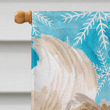 Load image into Gallery viewer, Pomeranian Winter Flag Canvas House Size BB9460CHF