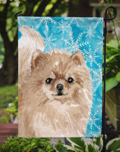 Load image into Gallery viewer, Pomeranian Winter Garden Flag - Outdoor Decorative Yard Flag BB9460GF