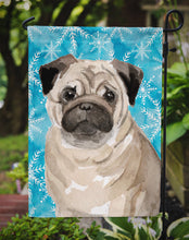 Load image into Gallery viewer, Fawn Pug Winter Garden Flag - Outdoor Decorative Yard Flag BB9461GF