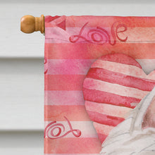 Load image into Gallery viewer, Westie Love Flag Canvas House Size BB9464CHF
