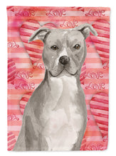 Load image into Gallery viewer, Staffordshire Bull Terrier Love Garden Flag - Outdoor Decorative Yard Flag BB9465GF