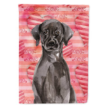 Load image into Gallery viewer, Black Labrador Love Flag Canvas House Size BB9468CHF