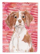 Load image into Gallery viewer, Brittany Spaniel Love Garden Flag - Outdoor Decorative Yard Flag BB9469GF
