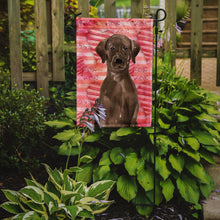 Load image into Gallery viewer, Chocolate Labrador Love Garden Flag - Outdoor Decorative Yard Flag BB9470GF