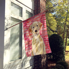 Load image into Gallery viewer, Yellow Labrador Love Flag Canvas House Size BB9471CHF
