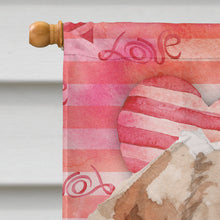 Load image into Gallery viewer, Wire Hair Jack Russell Love Flag Canvas House Size BB9473CHF