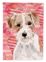 Load image into Gallery viewer, Wire Hair Jack Russell Love Garden Flag - Outdoor Decorative Yard Flag BB9473GF