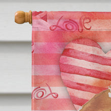 Load image into Gallery viewer, Beagle Love Flag Canvas House Size BB9474CHF