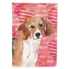 Load image into Gallery viewer, Beagle Love Flag Canvas House Size BB9474CHF