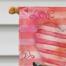 Load image into Gallery viewer, Red Tan Dachshund Love Flag Canvas House Size BB9476CHF