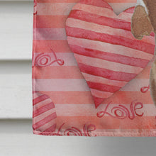 Load image into Gallery viewer, Red Tan Dachshund Love Flag Canvas House Size BB9476CHF