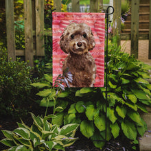 Load image into Gallery viewer, Brown Cockapoo Love Garden Flag - Outdoor Decorative Yard Flag BB9479GF