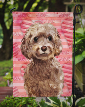 Load image into Gallery viewer, Brown Cockapoo Love Garden Flag - Outdoor Decorative Yard Flag BB9479GF