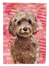 Load image into Gallery viewer, Brown Cockapoo Love Garden Flag - Outdoor Decorative Yard Flag BB9479GF
