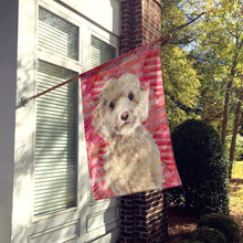 Load image into Gallery viewer, Champagne Cockapoo Love Flag Canvas House Size BB9480CHF