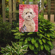 Load image into Gallery viewer, Champagne Cockapoo Love Garden Flag - Outdoor Decorative Yard Flag BB9480GF