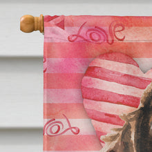 Load image into Gallery viewer, Brown Parti Love Flag Canvas House Size BB9482CHF