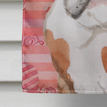 Load image into Gallery viewer, English Bulldog Love Flag Canvas House Size BB9486CHF