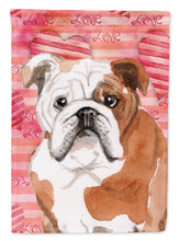 Load image into Gallery viewer, English Bulldog Love Garden Flag - Outdoor Decorative Yard Flag BB9486GF