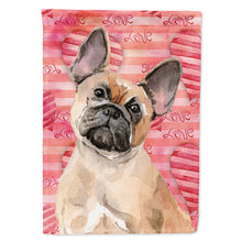 Load image into Gallery viewer, Fawn French Bulldog Love Flag Canvas House Size BB9487CHF