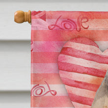 Load image into Gallery viewer, Fawn Natural Great Dane Love Flag Canvas House Size BB9489CHF