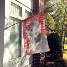 Load image into Gallery viewer, Grey Standard Poodle Love Flag Canvas House Size BB9490CHF