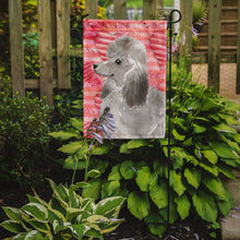 Load image into Gallery viewer, Grey Standard Poodle Love Garden Flag - Outdoor Decorative Yard Flag BB9490GF