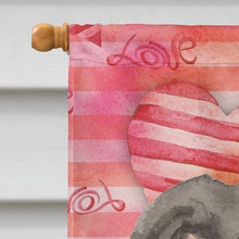 Load image into Gallery viewer, Italian Greyhound Love Flag Canvas House Size BB9492CHF