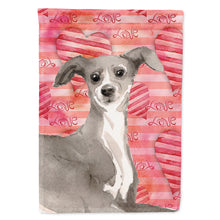 Load image into Gallery viewer, Italian Greyhound Love Flag Canvas House Size BB9492CHF