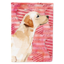 Load image into Gallery viewer, Yellow Labrador #2 Love Flag Canvas House Size BB9493CHF