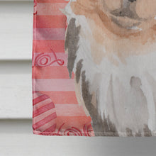 Load image into Gallery viewer, Long Haired Chihuahua Love Flag Canvas House Size BB9494CHF